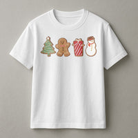 Cute Christmas Cookie T-Shirt | Gingerbread Man Holiday Graphic | Soft Cotton Festive Tee | Women's Funny Xmas Gift