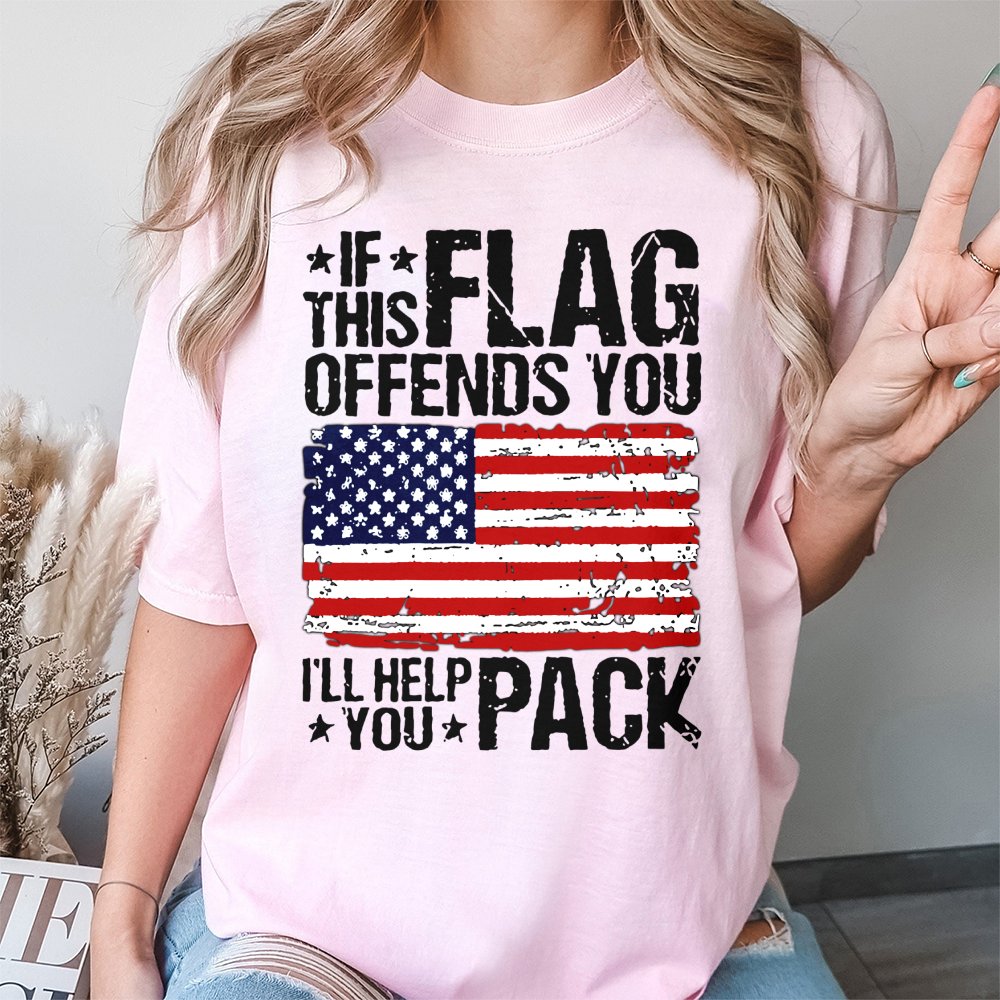 American Flag T-Shirt | Patriotic Distressed Graphic Design | 100% Soft Cotton | Gift for Proud US Patriot