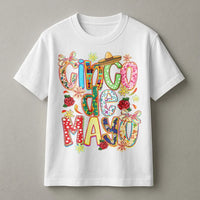 Cinco De Mayo Sweatshirt | Colorful Coquette Bow Fiesta Graphic | Soft Cotton Blend | Women's Mexican Holiday Party Gift