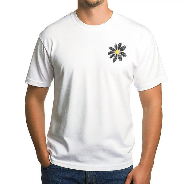 Daisy T-Shirt | Minimalist Retro Daisy Graphic | Premium Cotton Blend | Unisex Botanical Apparel Gift