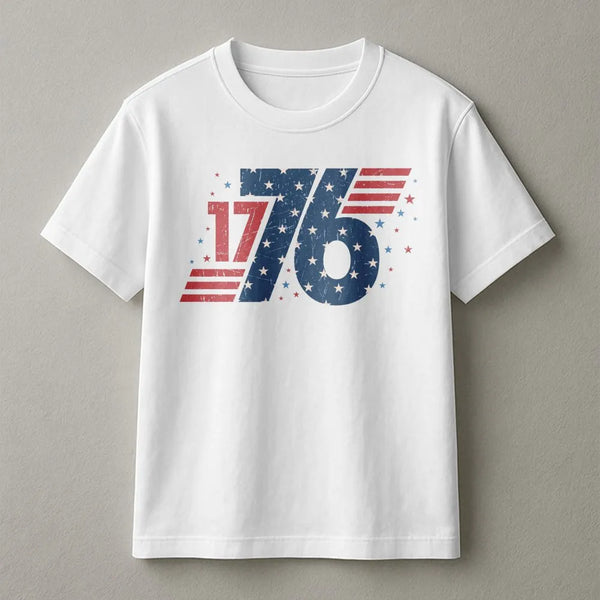 1776 T-Shirt | Vintage American Flag Graphic | Premium Cotton Blend | Patriotic Gift for 4th of July