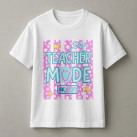 Teacher Mode Off T-Shirt | Summer Vacation Floral Print | Soft Cotton Blend | Teacher Appreciation Gift