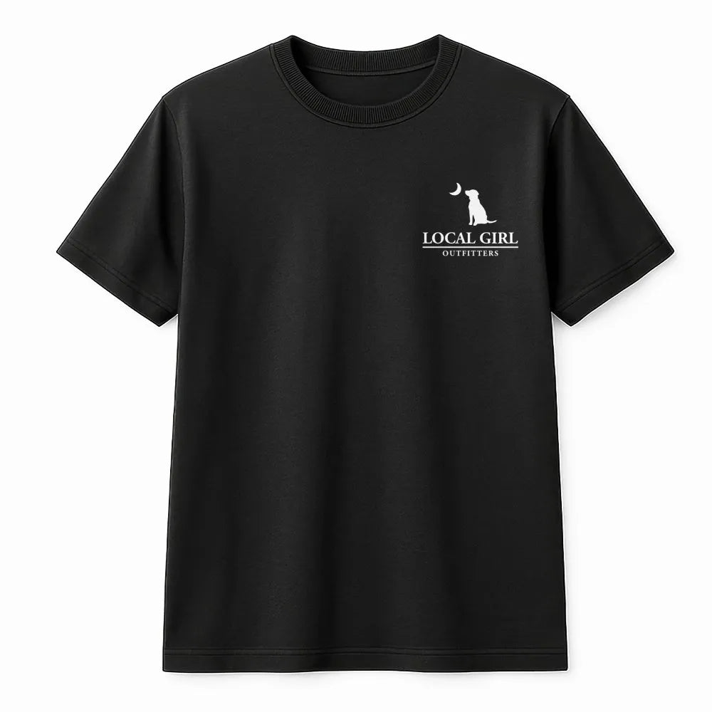 Pink Camo Dog T-Shirt | Celestial Moon Graphic Design | 100% Cotton Premium Tee | Unique Animal Lover Gift