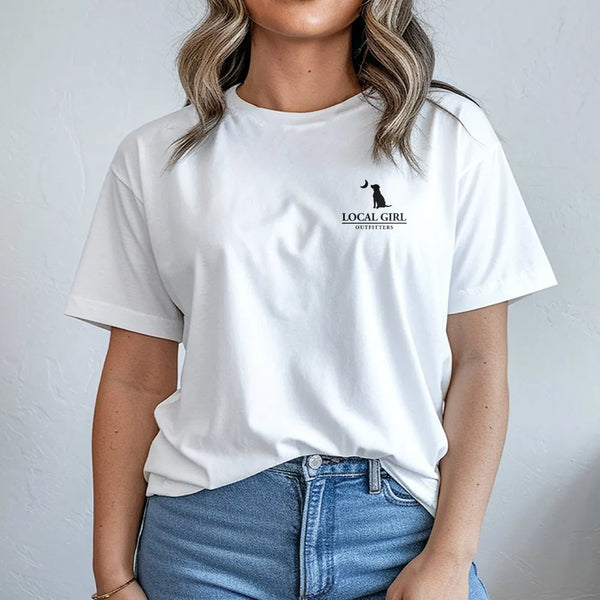 Pink Camo Dog T-Shirt | Celestial Moon Graphic Design | 100% Cotton Premium Tee | Unique Animal Lover Gift