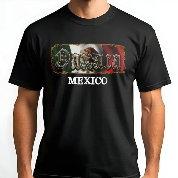 Oaxaca Mexico T-Shirt | Vintage Mexican Flag Graphic | Premium Cotton Blend | Gift for Oaxacan Pride