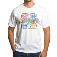 Autism Awareness T-Shirt | Colorful Puzzle Piece Bow Graphic | Soft Cotton Tee | Neurodiversity Advocate Support Gift