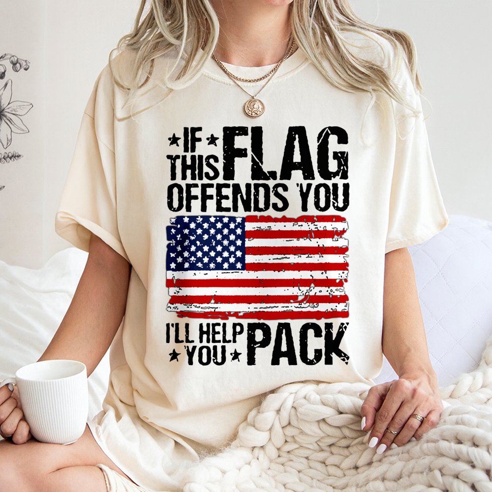 American Flag T-Shirt | Patriotic Distressed Graphic Design | 100% Soft Cotton | Gift for Proud US Patriot