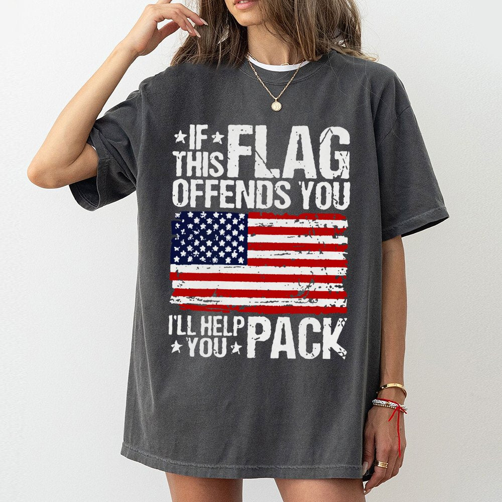 American Flag T-Shirt | Patriotic Distressed Graphic Design | 100% Soft Cotton | Gift for Proud US Patriot
