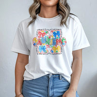 Autism Awareness T-Shirt | Colorful Puzzle Piece Bow Graphic | Soft Cotton Tee | Neurodiversity Advocate Support Gift
