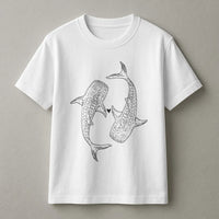 Whale Shark Sweatshirt | Coconut Girl Aesthetic Ocean Animal Art | Soft Cotton Blend | Preppy Marine Biology Gift
