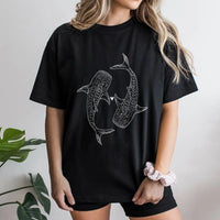 Whale Shark Sweatshirt | Coconut Girl Aesthetic Ocean Animal Art | Soft Cotton Blend | Preppy Marine Biology Gift