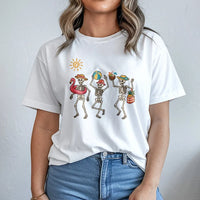 Dancing Skeletons Sweatshirt | Funny Summer Beach Vacation Graphic | Ultra-Soft Crewneck | Unique Beach Lover Gift